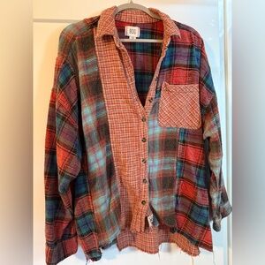 BDG multi color flannel-urban outfitters large